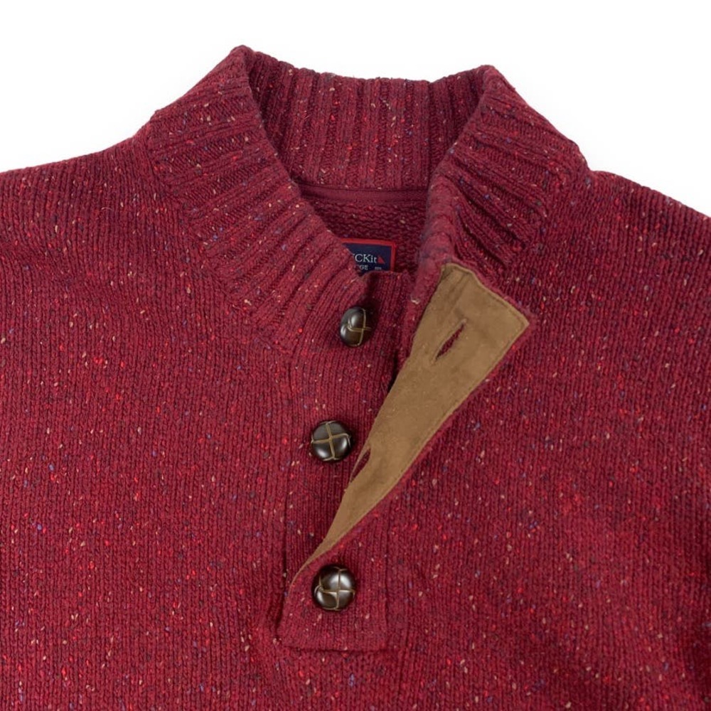 Untuckit Red Dre Vangone Three Button Mock Neck S… - image 5